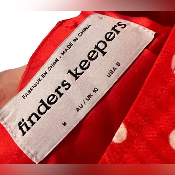 Revolve Finders Keepers Red Polka Dot Romper Jumpsuit NWOT - Picture 8 of 8